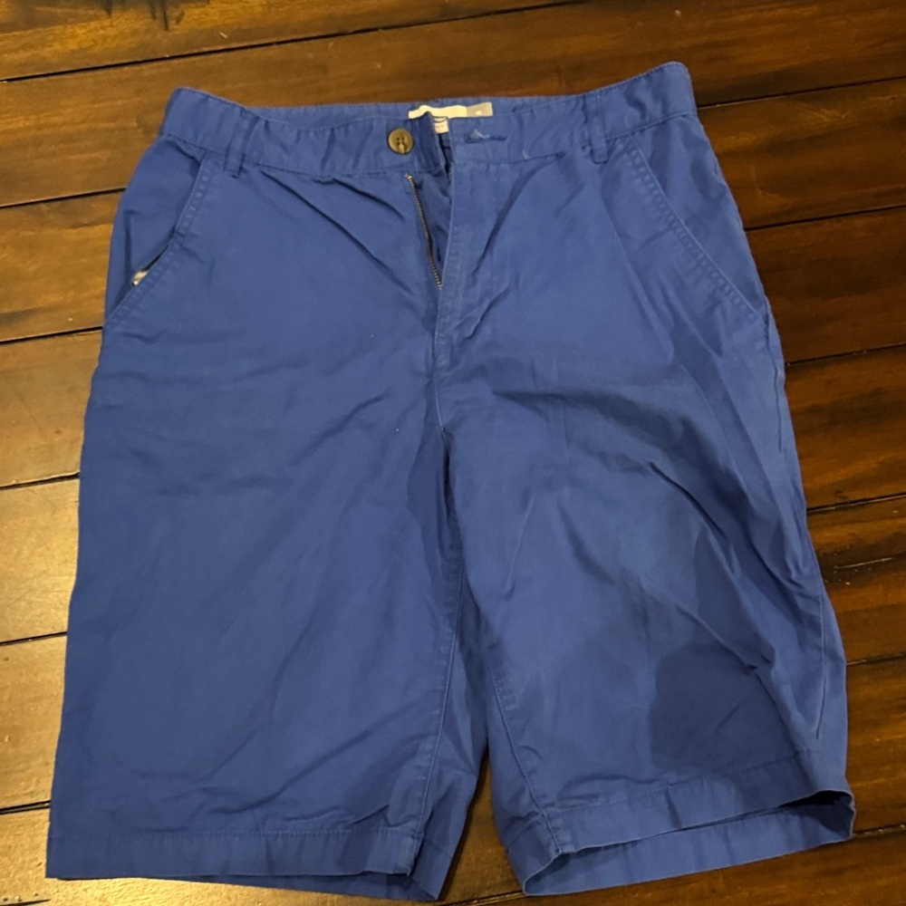 Old Navy Men's Vibrant Blue Flat Front Shorts